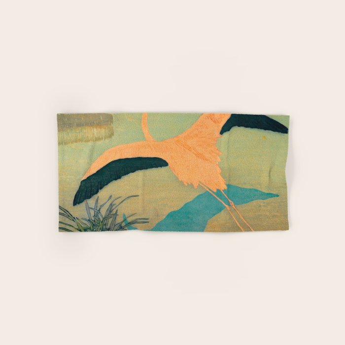 Carl Moser - Flamingo Pastel Colors Towels Gallery Image 1