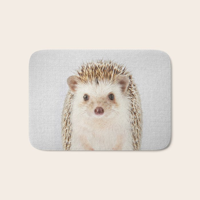 Hedgehog - Colorful Bath Mat Gallery Image 1