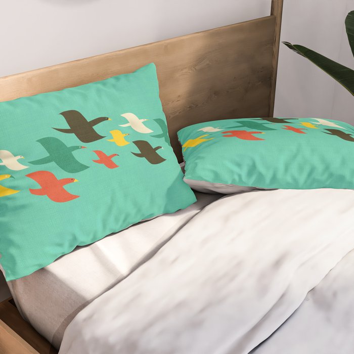 Birds are flying Pillow Sham Gallery Image 2