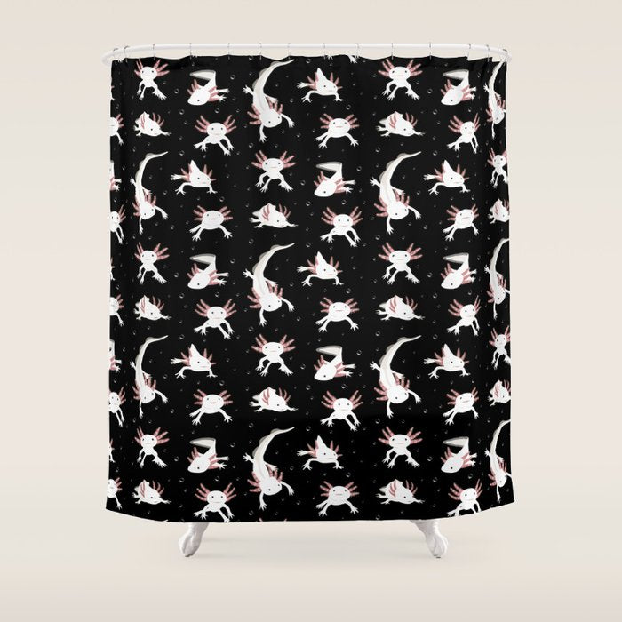 Axolotls Shower Curtain Gallery Image 1
