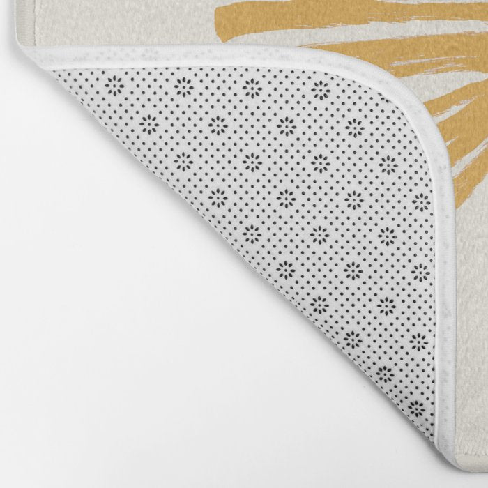 Yellow Stripe Bow Ribbon  Bath Mat Gallery Image 2