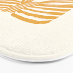 Yellow Stripe Bow Ribbon  Bath Mat Gallery Image 3