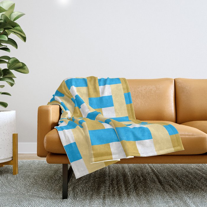 Infinity Grid 3 Throw Blanket Gallery Image 1
