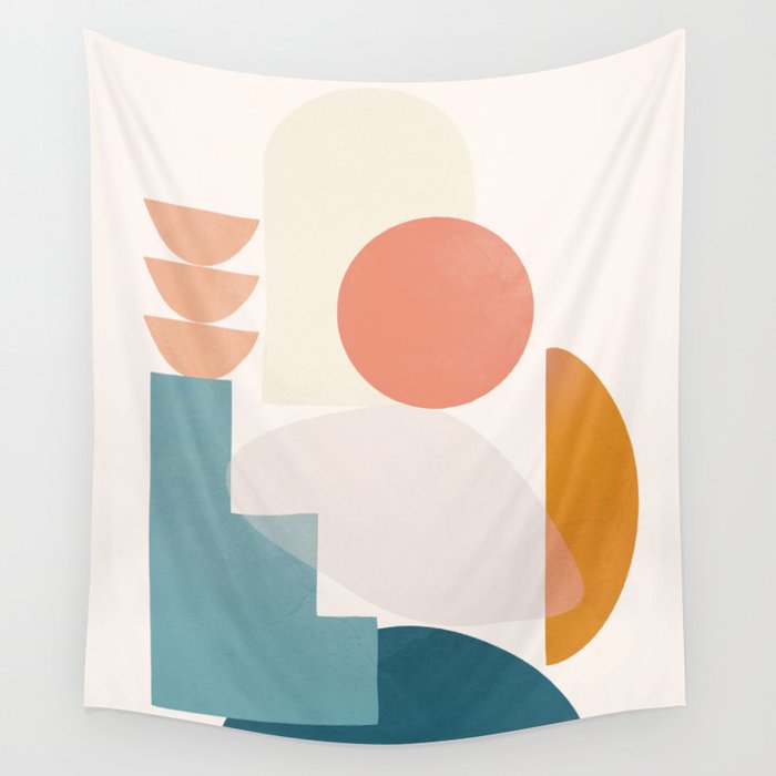 Playful Geometry 05 Wall Tapestry Gallery Image 4