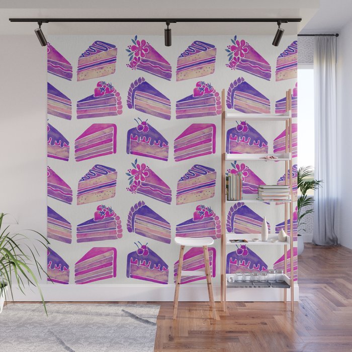 Cake Slices - Unicorn Palette Wall Mural Gallery Image 1