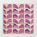 Cake Slices - Unicorn Palette Wood Wall Art Gallery Image 1