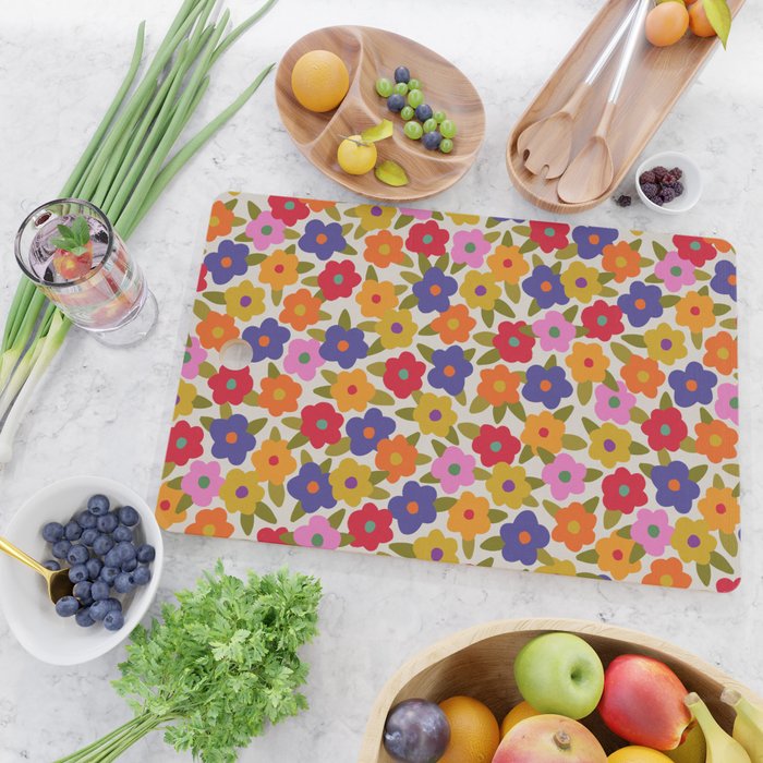 Tiny Flower Pattern #1 Cutting Board Gallery Image 2