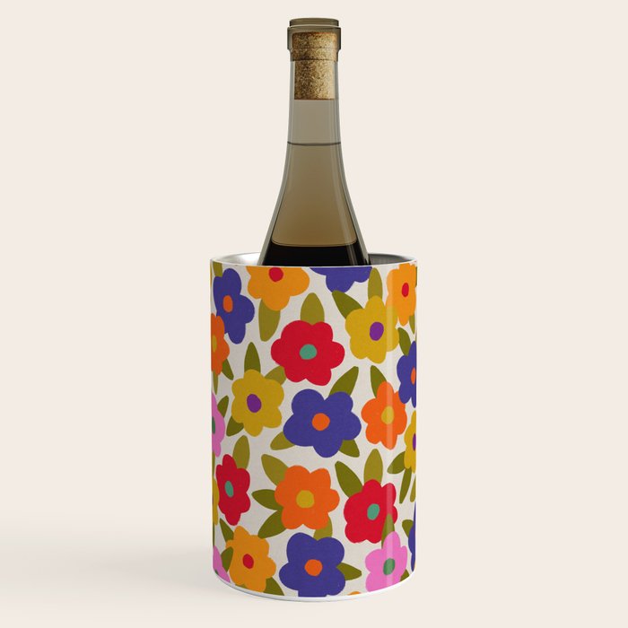 Tiny Flower Pattern #1 Wine Chiller Gallery Image 1
