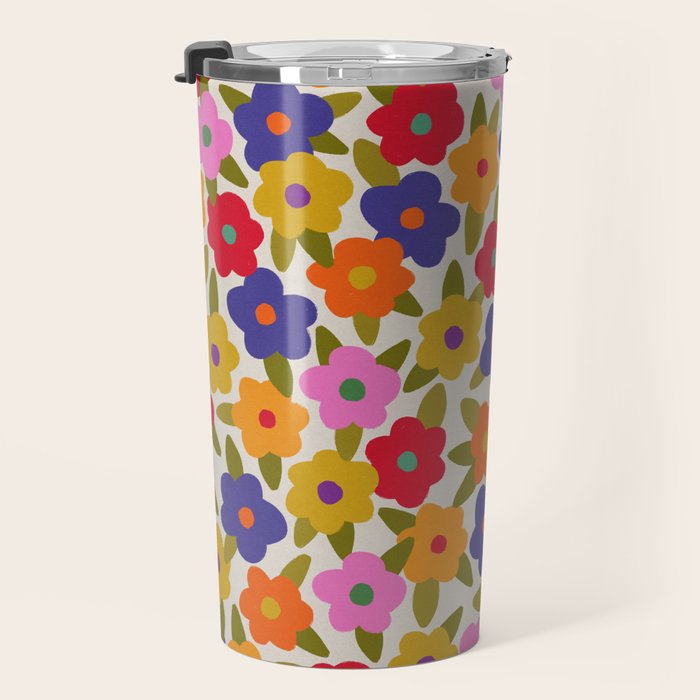 Tiny Flower Pattern #1 Travel Mug Gallery Image 3