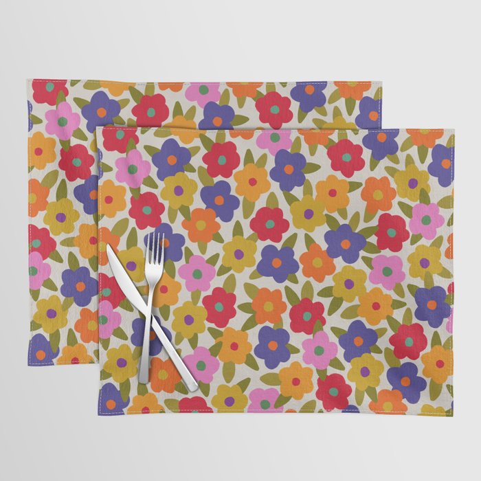 Tiny Flower Pattern #1 Placemat Gallery Image 1