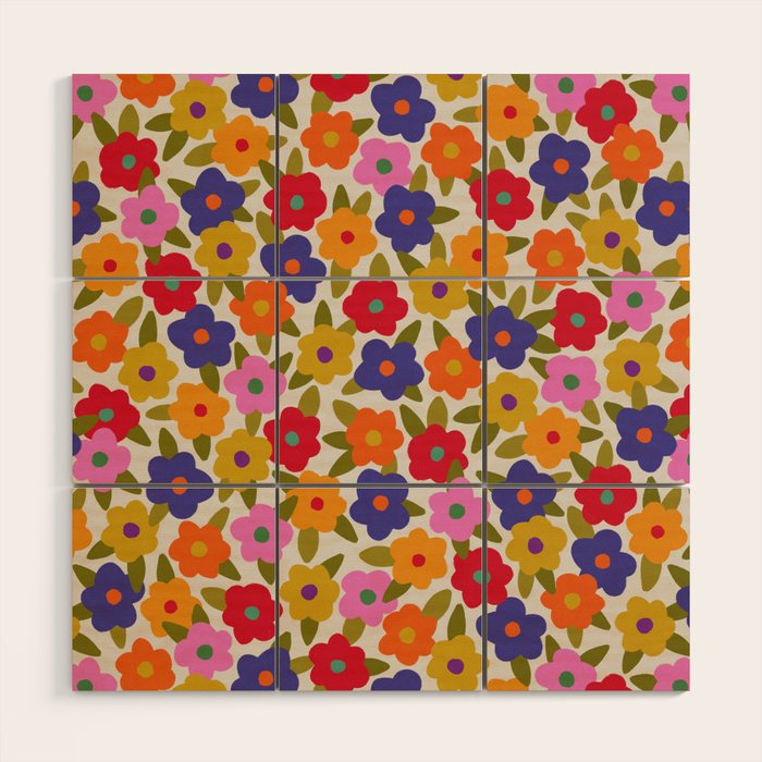 Tiny Flower Pattern #1 Wood Wall Art Gallery Image 1