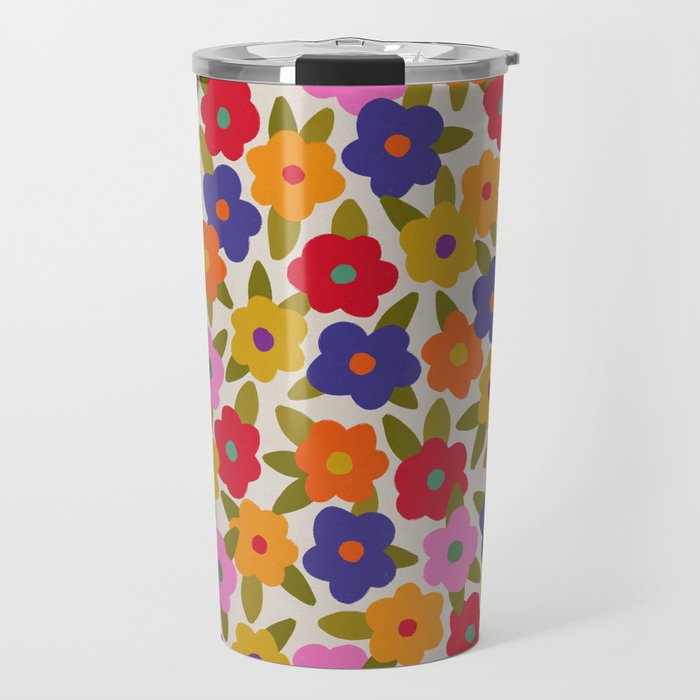Tiny Flower Pattern #1 Travel Mug Gallery Image 1