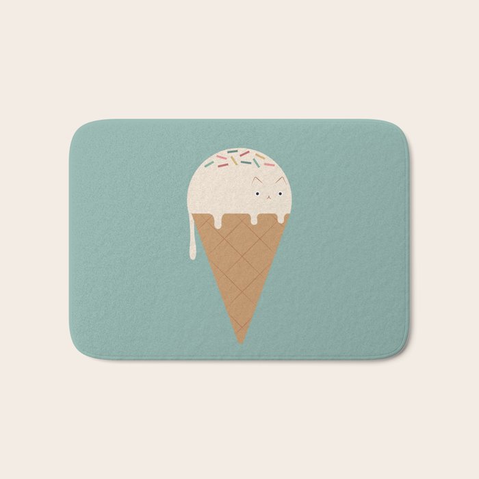 Ice Cream Cat Bath Mat Gallery Image 1