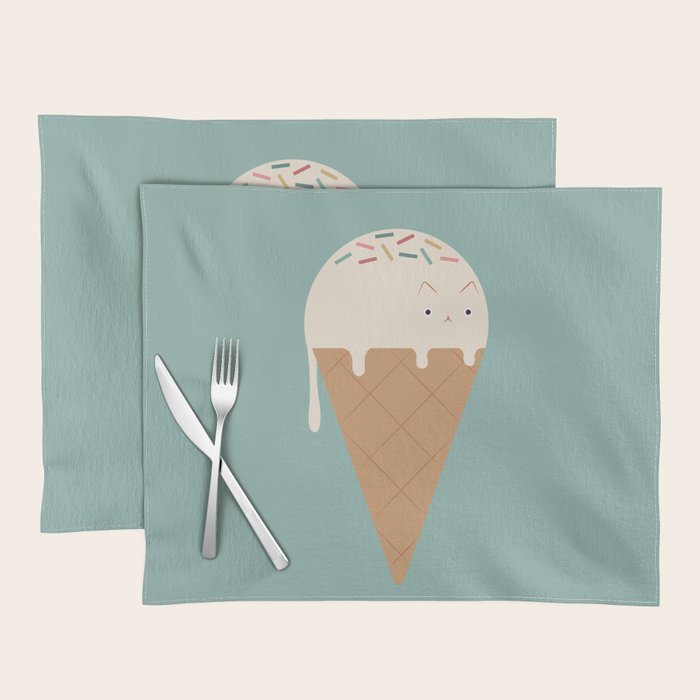 Ice Cream Cat Placemat Gallery Image 1