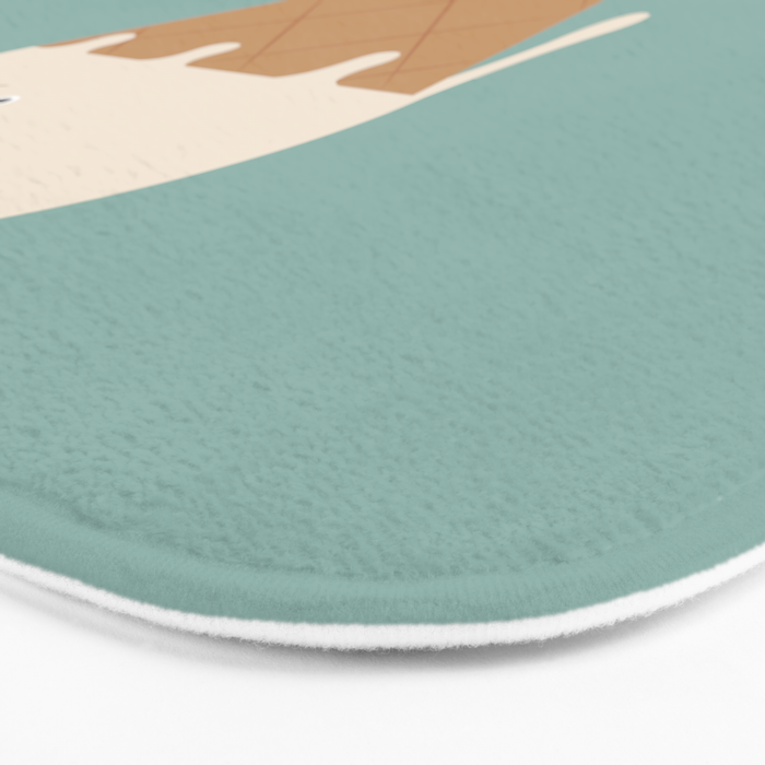 Ice Cream Cat Bath Mat Gallery Image 3
