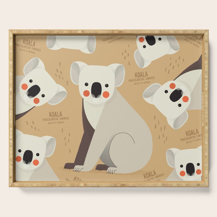 Koala, Wildlife of Australia Serving Tray Gallery Image 1