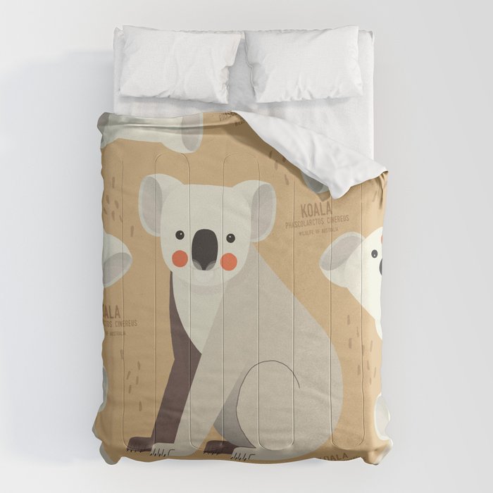 Koala, Wildlife of Australia Comforter Gallery Image 6