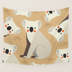 Koala, Wildlife of Australia Wall Tapestry Gallery Image 4