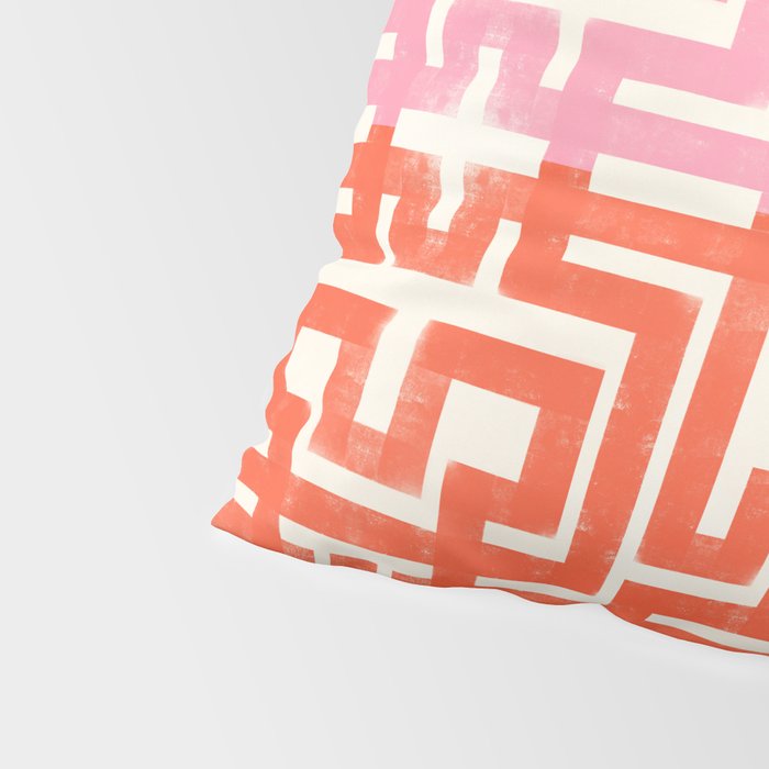 Greco Labyrinth Pattern Pillow Sham Gallery Image 4