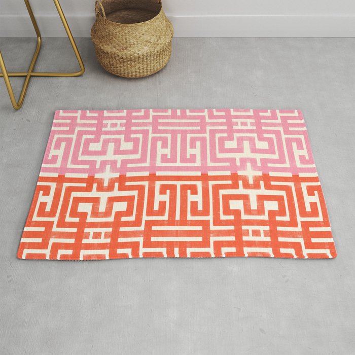 Greco Labyrinth Pattern Rug Gallery Image 1