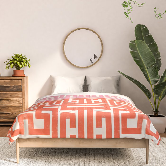 Greco Labyrinth Pattern Comforter Gallery Image 3