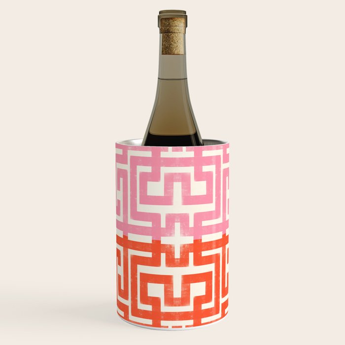 Greco Labyrinth Pattern Wine Chiller Gallery Image 2