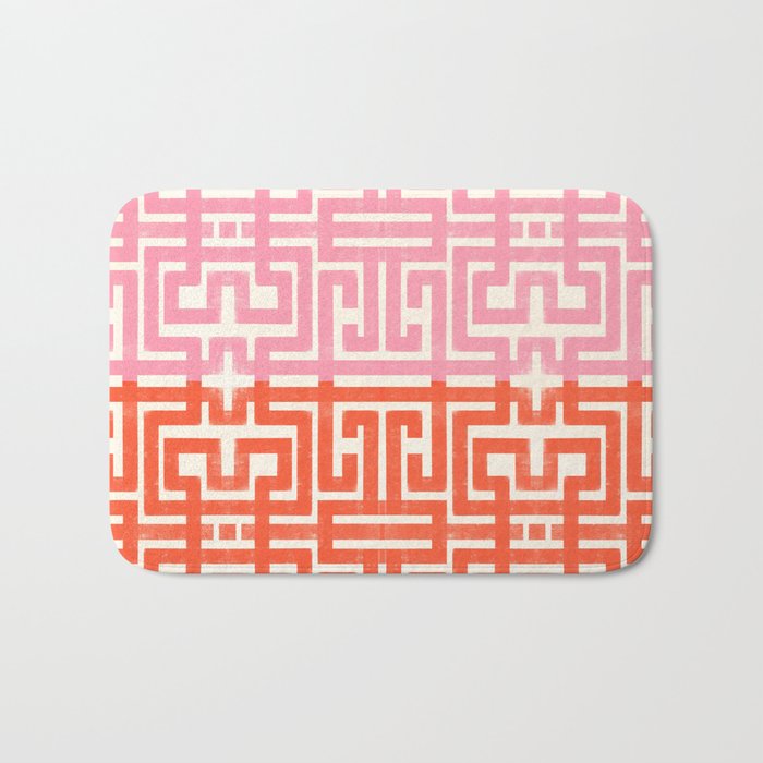 Greco Labyrinth Pattern Bath Mat Gallery Image 1