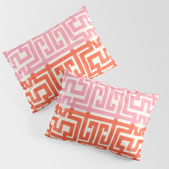 Greco Labyrinth Pattern Pillow Sham Gallery Image 3