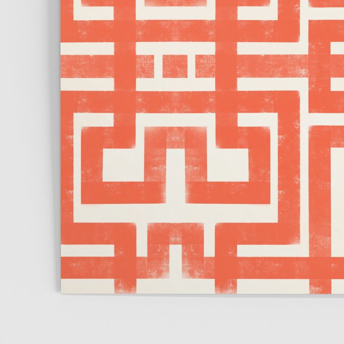 Greco Labyrinth Pattern Poster Gallery Image 3