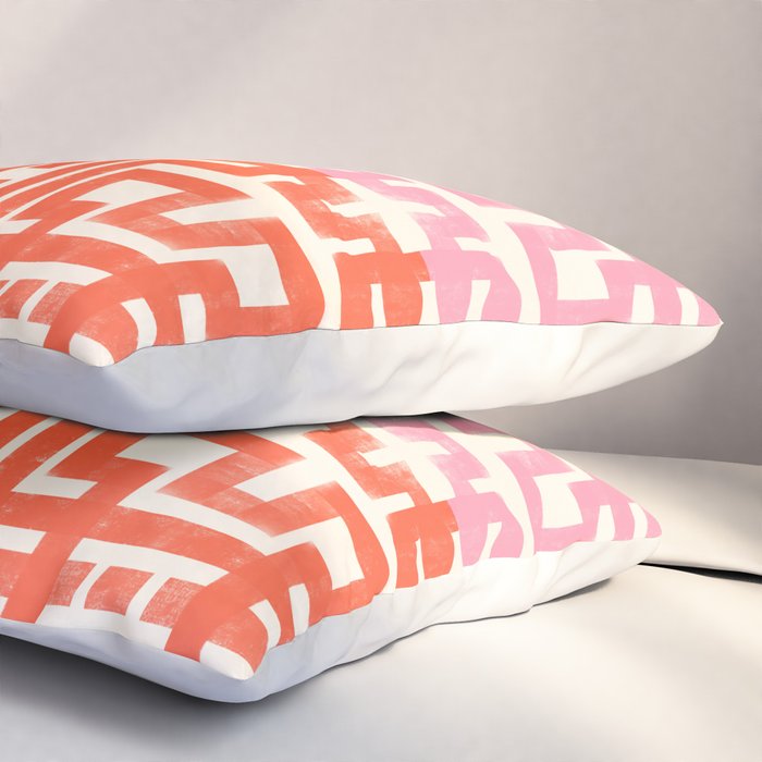 Greco Labyrinth Pattern Pillow Sham Gallery Image 3