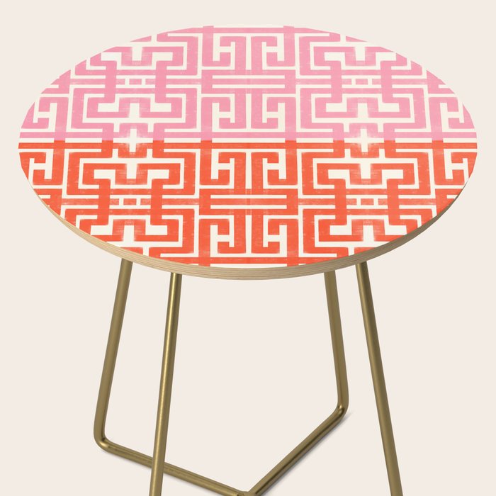 Greco Labyrinth Pattern Side Table Gallery Image 2