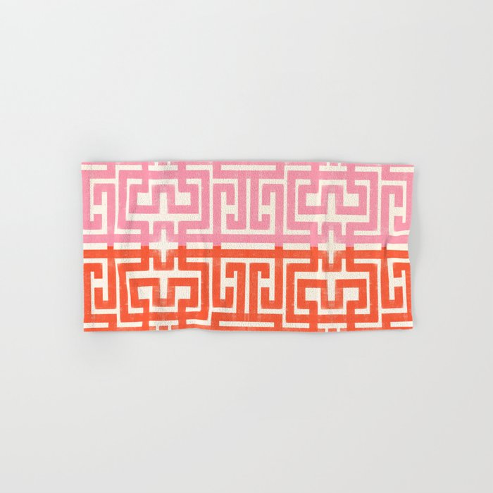 Greco Labyrinth Pattern Bath Towel Gallery Image 1