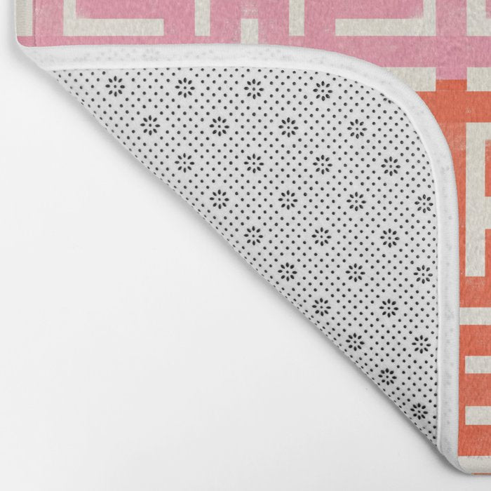 Greco Labyrinth Pattern Bath Mat Gallery Image 2