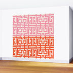 Greco Labyrinth Pattern Wall Mural Gallery Image 2