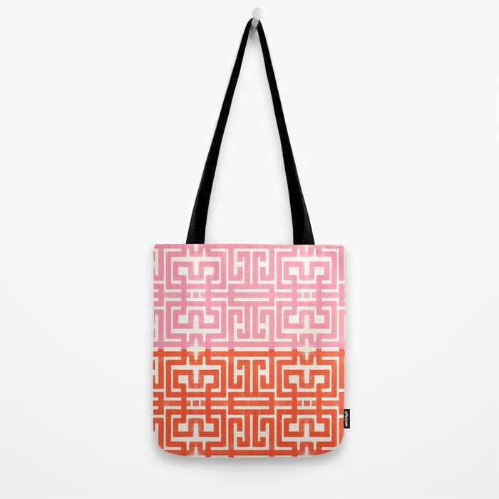Greco Labyrinth Pattern Tote Bag Gallery Image 2