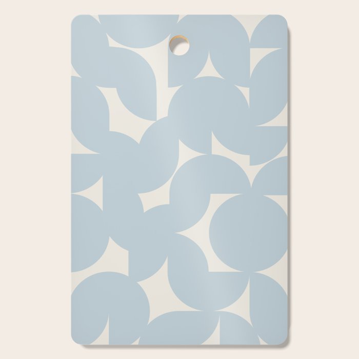 Contemporary Geometric Shapes - Soft Blue Cutting Board Gallery Image 1