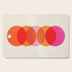 Abstraction_COLOUR_CIRCLES_001 Cutting Board Gallery Image 1