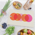 Abstraction_COLOUR_CIRCLES_001 Cutting Board Gallery Image 2