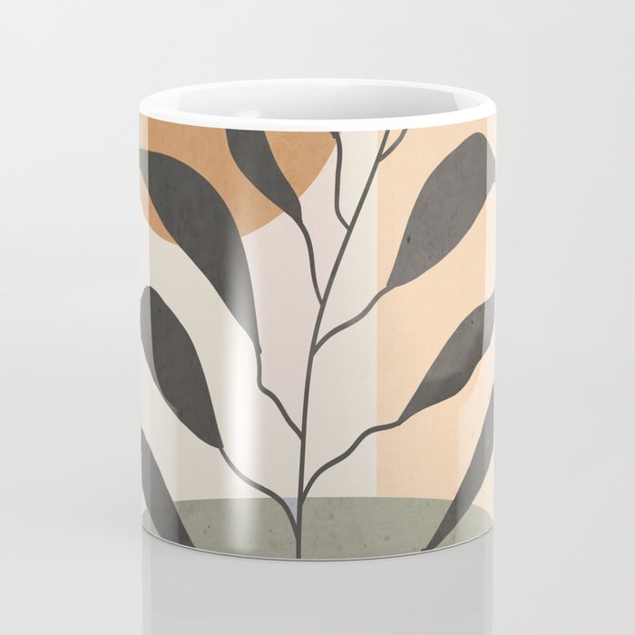 Tropical Leaf- Abstract Art 23 Coffee Mug Gallery Image 4