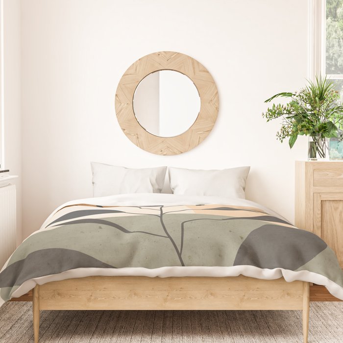 Tropical Leaf- Abstract Art 23 Duvet Cover Gallery Image 3