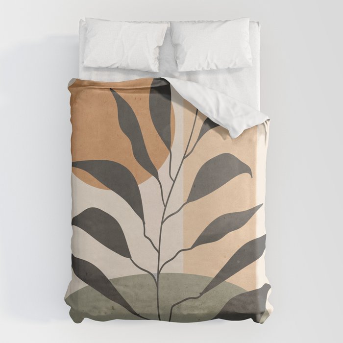 Tropical Leaf- Abstract Art 23 Duvet Cover Gallery Image 6