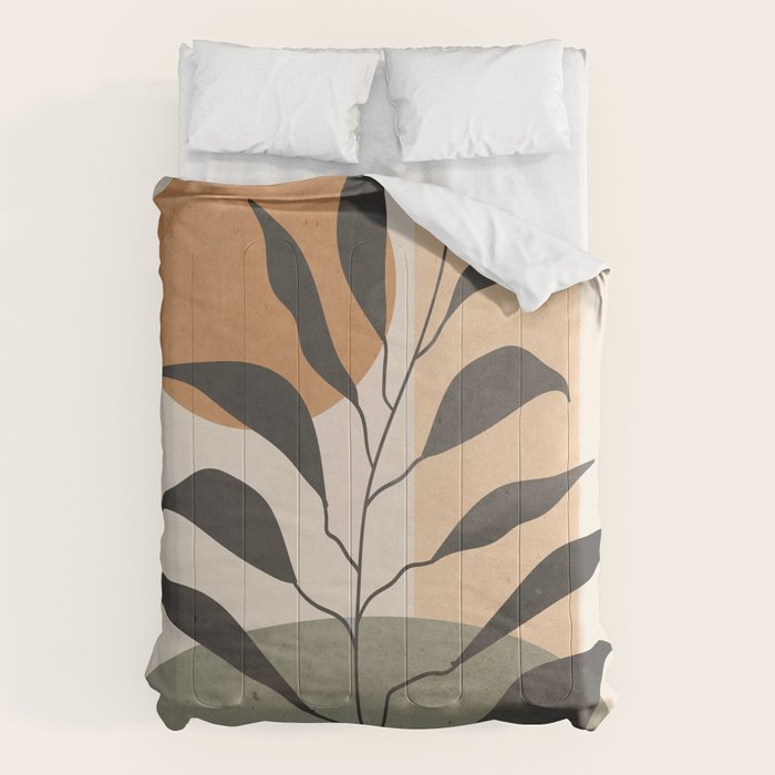 Tropical Leaf- Abstract Art 23 Comforter Gallery Image 6