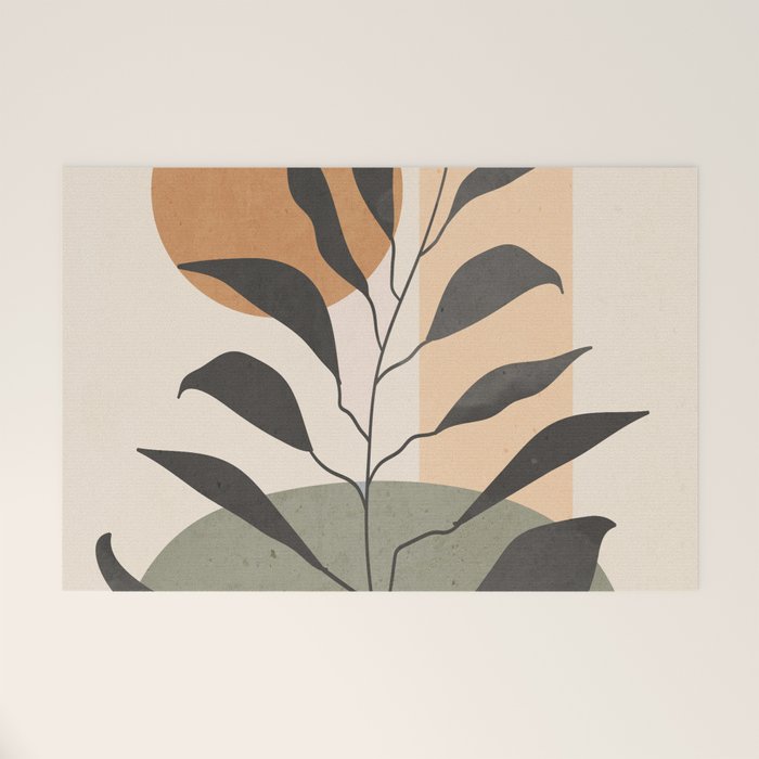 Tropical Leaf- Abstract Art 23 Welcome Mat Gallery Image 1