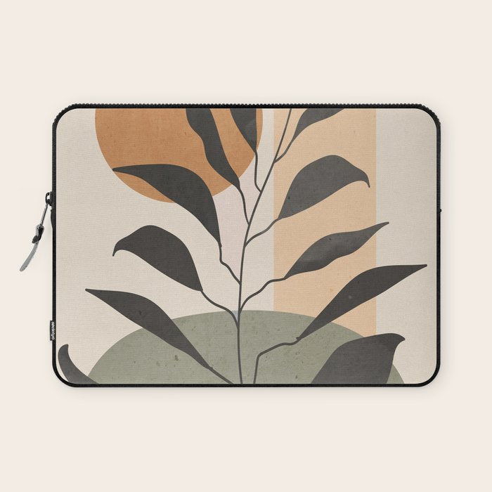Tropical Leaf- Abstract Art 23 Laptop Sleeve Gallery Image 1