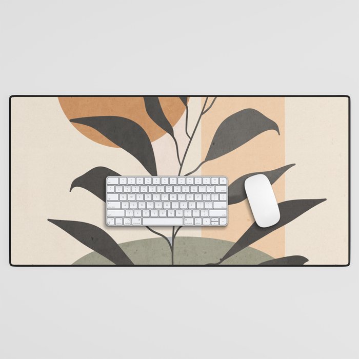 Tropical Leaf- Abstract Art 23 Desk Mat Gallery Image 1