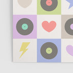 Colorful Checkerboard 80s - Pastel Colors Poster Gallery Image 3