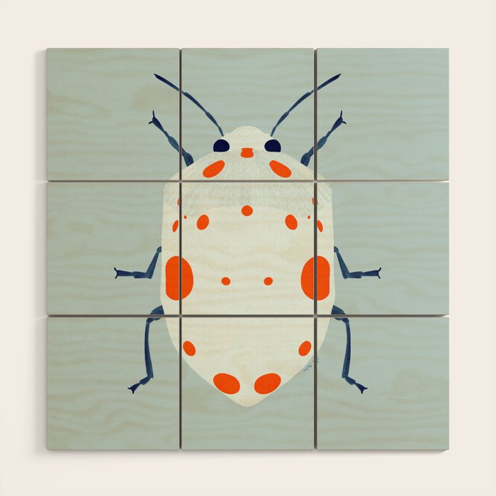Cute beetle Wood Wall Art Gallery Image 1