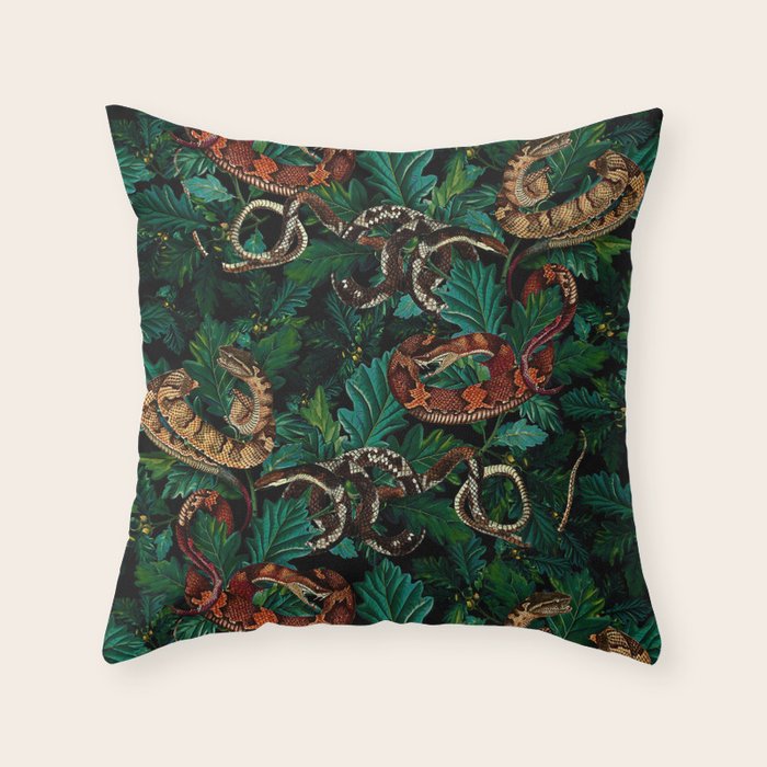Dangers in the forest Throw Pillow Gallery Image 6