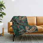 Dangers in the forest Throw Blanket Gallery Image 1