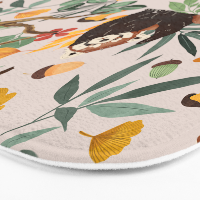 RED PANDAS IN WILD NATURE 10 Bath Mat Gallery Image 3